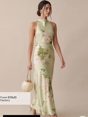 NWT Few Moda Roslyn Silk Dress in Mint Blossom. Size M